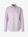 Canali Striped Pattern Shirt In Pattern