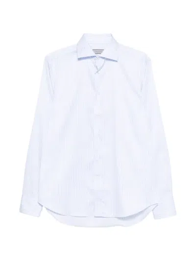 Canali Striped Shirt In Blue