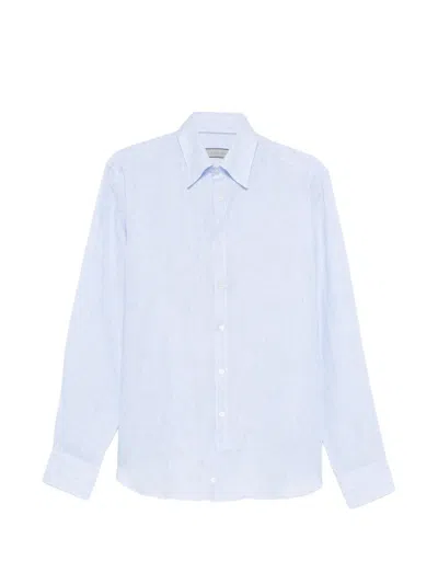 Canali Striped Shirt In Blue