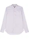 Canali Check-pattern Cotton Shirt In Red