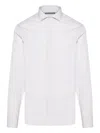 Canali Gestreiftes Hemd In White