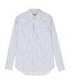 Canali Check-pattern Cotton Shirt In White