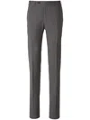 Canali Striped Tailored Trousers In Grey