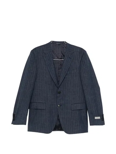 Canali Striped Two-piece Suit In Blue