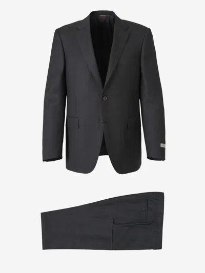 CANALI CANALI STRIPED WOOL SUIT