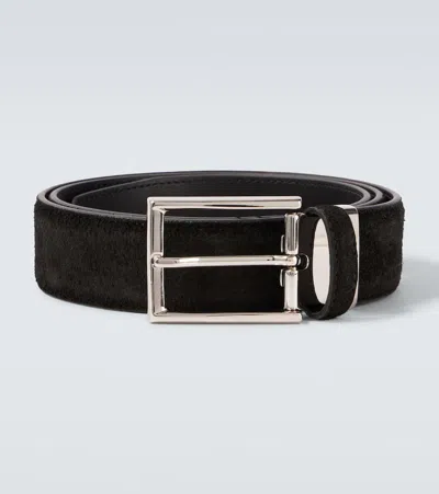 Canali Gürtel Aus Veloursleder
