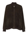 Canali Suede Bomber Jacket