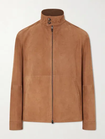 CANALI SUEDE HARRINGTON JACKET