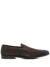 Canali Suede Loafers In Brown