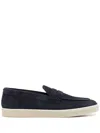 Canali Suede Loafers In Blue