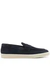 Canali Suede Loafers In Blue