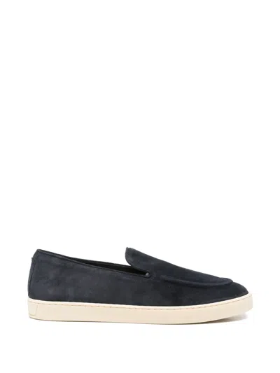 Canali Suede Loafers In Blue