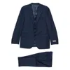 Canali Single-breasted Wool Suit In Blue