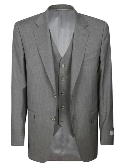 Canali Suit With Vest In Grey