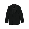 Canali Double-breasted Suit In Black