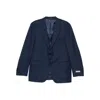 Canali Wool Two-button Suit In Blue