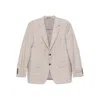 Canali Checked Single-breasted Suit In Animal Print