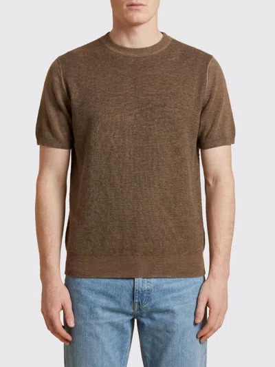 Canali Tシャツ  メンズ カラー ブラウン In Brown