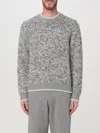 Canali Mélange-effect Sweater In Grau