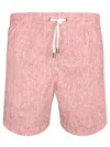 Canali Salmon Ramage Boxer Swim Shorts