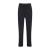 Canali Tailored Black Trousers With Cotton-elastane Blend