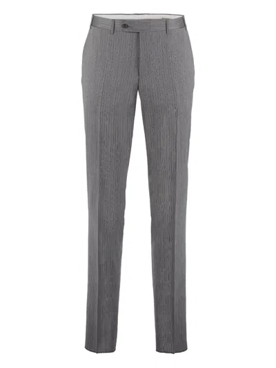 Canali Tailored Trousers In Gray