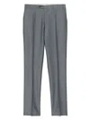 Canali Casual Pants With Belt Loops In Grey