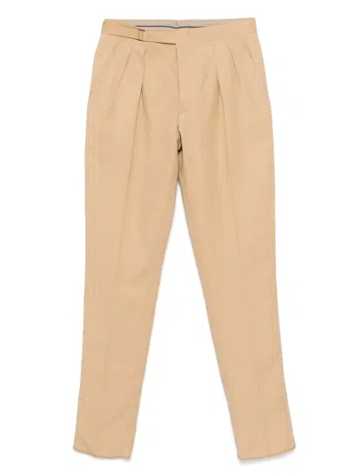 Canali Tailored Trousers In Neutrals
