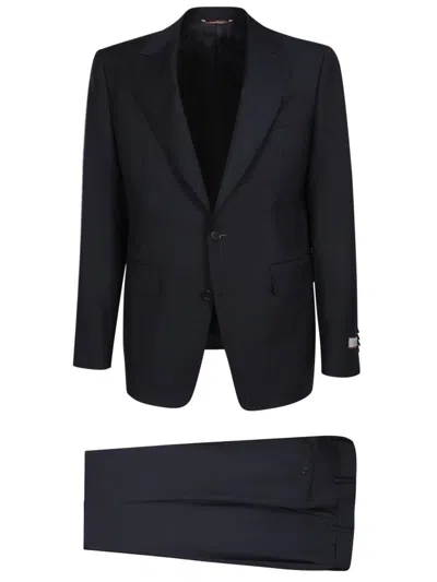 Canali Black Single-breasted Suit