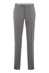 Canali Tailored Wool Trousers In Grey