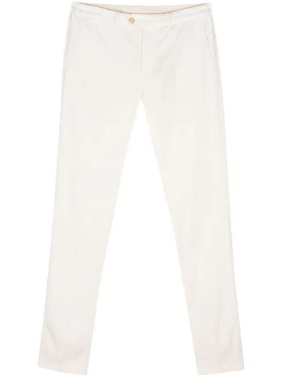 Canali Tapered Chino Trousers In Neutrals