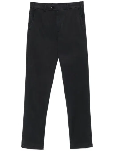 Canali Tapered Chinos In Blue