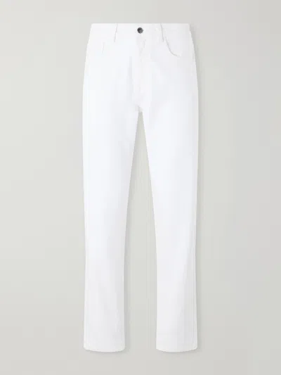 Canali Tapered Jeans In White