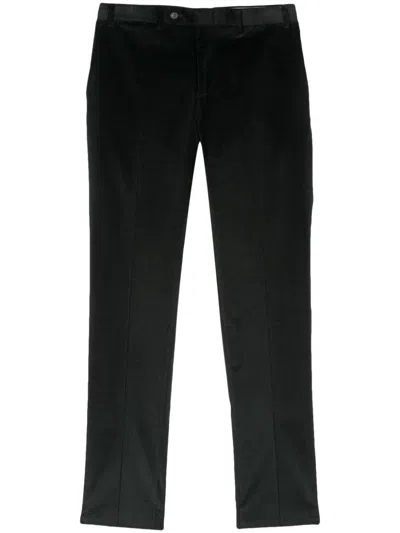 Canali Tapered-leg Trousers In Green