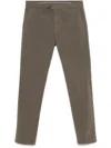 Canali Slim-cut Chino Trousers In Grey