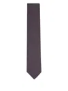 Canali Textured Tie In Brown