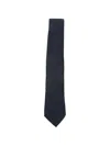 Canali Textured Tie In Blue