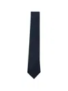 Canali Textured Tie In Blue