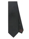 Canali Textured Tie In Grau