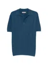 Canali Textured T-shirt In Blue