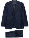 Canali Three-piece Suit In Blue
