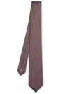 Canali Mini Geometric Pattern Black/brown Tie