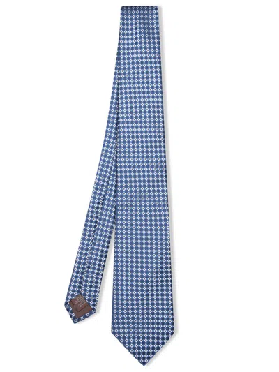 Canali Ties In Blue