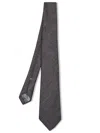 Canali Brown Wave Pattern Tie