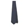 Canali Polka Dot Embroidery Silk Tie In Blue