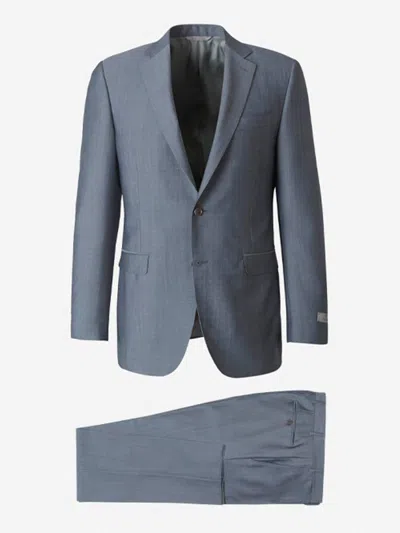 Canali Travel Suit In Blue