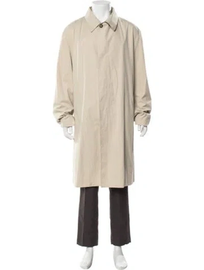 Pre-owned Canali Trench Coat In Neutral