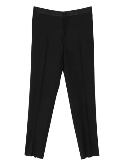 Canali Trim-detail Trousers In Black