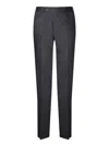 Canali Man Pants Charcoal Size 42 Virgin Wool In Black