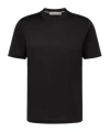 Canali Crewneck Jersey T-shirt In Black